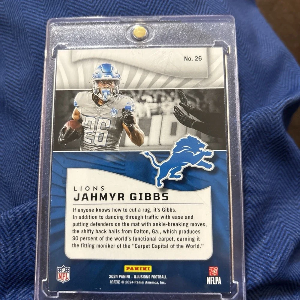 2024 Panini Illusions Jahmyr‎ Gibbs Mirrored Trophy SP Parallel 280/499